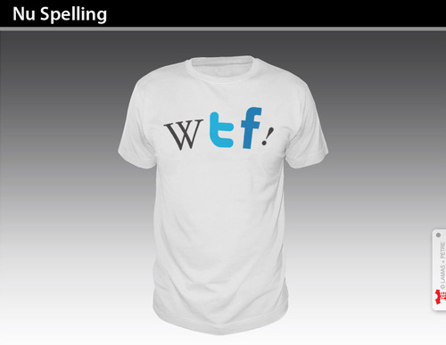 Cartoon: Nu Spelling (medium) by PETRE tagged shirts,ideas,strength