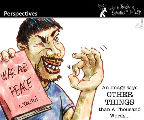 Cartoon: Perspectives (medium) by PETRE tagged image,literature,message