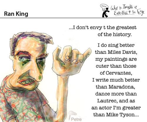 Cartoon: Ran King (medium) by PETRE tagged personalities,masters