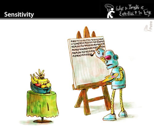 Cartoon: Sensitivity (medium) by PETRE tagged artificial,intelligence
