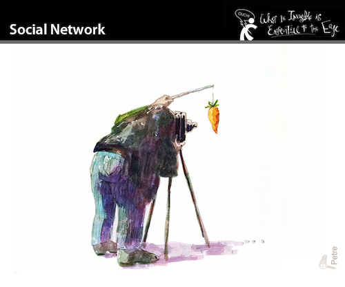 Cartoon: SOCIAL NETWORK (medium) by PETRE tagged socialmedia,sozialesnetzwerk