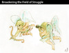 Cartoon: Broadening the Field of Struggle (small) by PETRE tagged paparazzi,angels,heaven,love