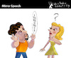 Cartoon: MIRROR SPEECH (small) by PETRE tagged mirror speech spiegel egotrip