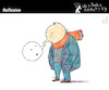 Cartoon: Reflexive (small) by PETRE tagged speech reflection thoughts discours