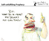Cartoon: Self Unfulfilling Prophecy (small) by PETRE tagged drunk wine beverages