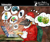Cartoon: Teleworker (small) by PETRE tagged telework,telearbeit,santaclaus,christmas,weihnachten