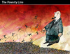 Cartoon: The Poverty line (small) by PETRE tagged economics social politics