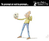 Cartoon: TO PROMPT OR NOT TO PROMPT... (small) by PETRE tagged artificialintelligence,künstlicheintelligenz,skull