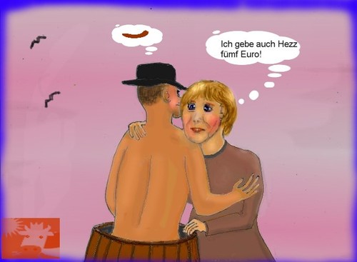 Cartoon: Angela Merkel (medium) by Hezz tagged politc