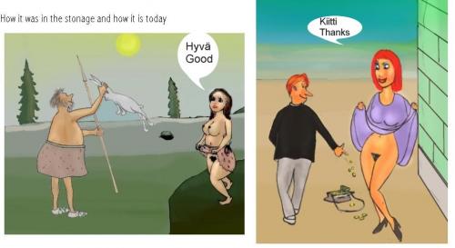 Cartoon: Than and today (medium) by Hezz tagged förr,och,nu