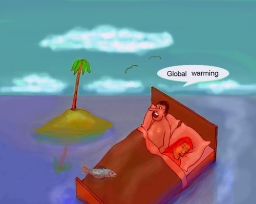 Cartoon: Växthuseffekten (medium) by Hezz tagged global,uppvärmning