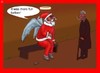 Cartoon: No fun (small) by Hezz tagged bored santa