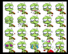 Cartoon: the emotions of green turtle (small) by thinhpham tagged funny,avatar,emotions,green,turtle