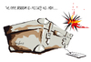 Cartoon: Kofferbombe (small) by derrfuss tagged terrorismus,terror,terrorism,911,bombe,anschlag,attentäter
