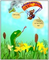 Cartoon: Having a bad day? (small) by andriesdevries tagged mouse,snake,plane,parachute