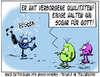 Cartoon: Trouble im Teilchenzoo (small) by Matthias Stehr tagged higgs,boson,cern,gott