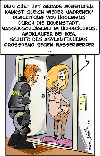 Cartoon: Erhöhung der Polizeipräsenz (medium) by Trumix tagged polizei,einsatz,polizeieinsatz,schutz,ueberforderung,polizeidienst,polizei,einsatz,polizeieinsatz,schutz,ueberforderung,polizeidienst,demo,fussball,terror