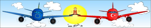 Cartoon: EU-Gipfel!  Der Spagat (medium) by Trumix tagged eu,gipel,angela,merkel,flüchtlingskrise,lösung,schengen,eu,gipel,angela,merkel,flüchtlingskrise,lösung,schengen