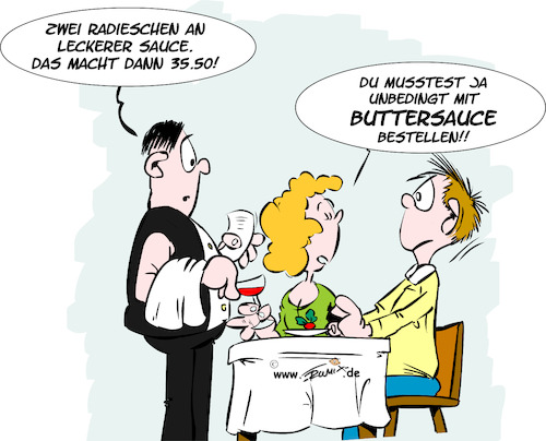 Cartoon: Nobel geht die Welt zu Grunde (medium) by Trumix tagged butterpreis,dekadenz,butter,gastronomie,preise,teuerrungsrate,energiewende,wirtschaftsflaute,wirtschaftswachstum,wirschaffendas,butterpreis,dekadenz,butter,gastronomie,preise,teuerrungsrate,energiewende,wirtschaftsflaute,wirtschaftswachstum,wirschaffendas