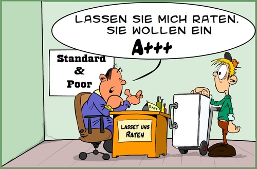 Cartoon: Rating Standard and Poor (medium) by Trumix tagged rating,agentur,trummix,standard,poor,tripple,triple