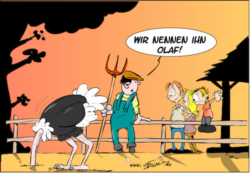 Cartoon: Vogelstraußpolitik (medium) by Trumix tagged olaf,ampelregierung,chaos,machtwort,zeitenwende,vogelstrauss,olaf,ampelregierung,chaos,machtwort,zeitenwende,vogelstrauss