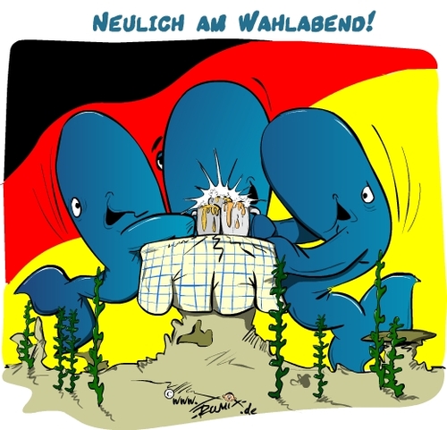 Cartoon: Wahlabend (medium) by Trumix tagged wahlen,wahlbetrüger,politik,demokratie,wählen