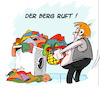 Cartoon: Der Berg ruft (small) by Trumix tagged waesche,waeschwaschen,maenner,mann,arbeit