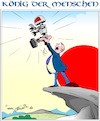 Cartoon: König der Menschen (small) by Trumix tagged ki,robotik,arbeitswelt,roboter,digitalisierung,alexa,siri,smart,home