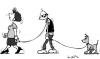 Cartoon: Lange Leine (small) by Trumix tagged hierachie,ehepaar,verheiratet,führungspostition,führung