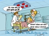 Cartoon: Neues aus der Klinik I (small) by Trumix tagged klinik,zuzahlung,krankenhaus,kosten,reha,hüfte,krücken