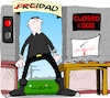 Cartoon: Obergrenze im Freibad (small) by Trumix tagged freibad,schlaegerei,polizei,security,bademeister,brgenzung,zugangskontrolle