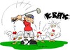 Cartoon: Oops ! (small) by Trumix tagged sport,geflügel,eier,golg,ei,huhn,hahn,ostern,trummix