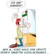 Cartoon: Willkommen in der Zukunft (small) by Trumix tagged smart,home,vernetzes,heim,smarthome,software,ki,terminantor,skynet,matrix,welt,am,draht,netz