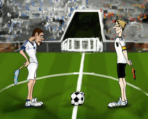 Cartoon: Face to face (medium) by gartoon tagged face,championships