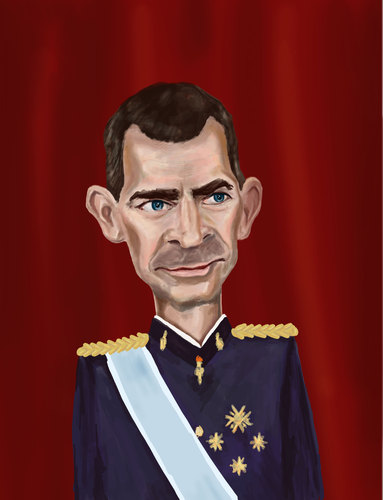 Cartoon: Felipe VI (medium) by gartoon tagged people,famous,historical,spain,monarch,king