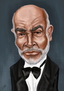 Cartoon: Sean Connery caricature (small) by gartoon tagged caricature