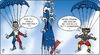 Cartoon: Freier Fall (small) by GmeetsD tagged merkel,griechenland,rettungsschirm,eu