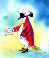 Cartoon: Mozart Pinguin (medium) by Wichtl Silvia tagged pinguine,penguins,musiker