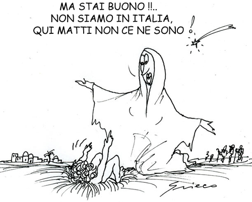 Cartoon: MATTI (medium) by Grieco tagged grieco,matti,aggressione,papa,italia