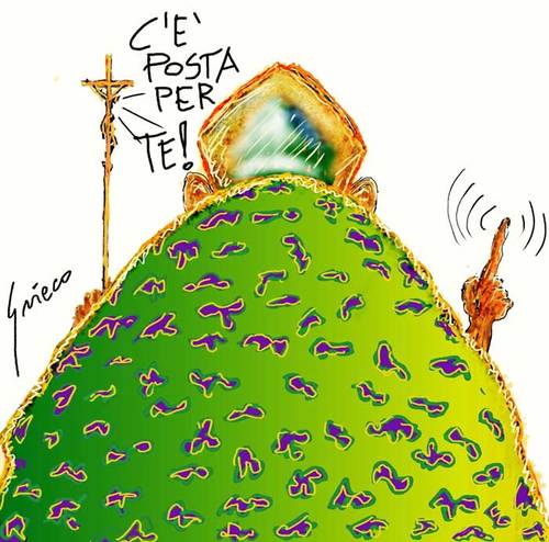 Cartoon: Postaaaaa !.... (medium) by Grieco tagged grieco,marrazzo,lettera,perdono