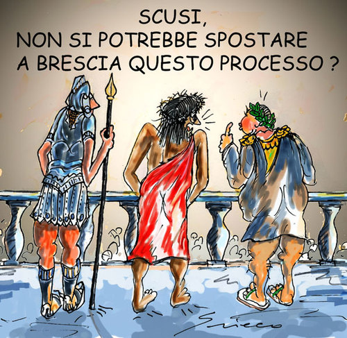 Cartoon: PROCESSI (medium) by Grieco tagged grieco,processi,brescia