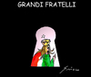 Cartoon: GRANDI FRATELLI (small) by Grieco tagged italia,spie