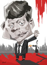 Cartoon: JOHN F KENNEDY (small) by nader_rahmani tagged politicians