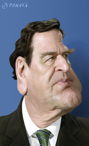 Cartoon: Gerhard Schröder (medium) by penava tagged karikatur,caricature,gerhard,schroeder,bundeskanzler,ehemaliger,former,federal,chancellor,politiker,politician,karikatur,karikaturen,politiker,gerhard schröder,gerhard,schröder