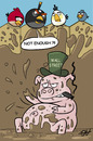 Cartoon: Wall Street ANGRY PIGS (small) by victorh tagged wallstreet,occupywallstreet,occupywallst