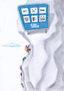 Cartoon: der berg ruft (small) by Petra Kaster tagged bebirge,tourismus,bergtourismus,bergtouren,massentourismus,umweltzerstörung,bergsteiger,urlaub,sport,kommerzialisierung,natur