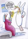 Cartoon: die verkündigung (small) by Petra Kaster tagged weihnachten,jesus,herdprämie,gender,frauen,karriere,hausfrau,verkündigung,kirche,gleichstellung