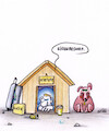 Cartoon: eigenbedarf (small) by Petra Kaster tagged armut,wohnungsnot,sozialwohungen,sozialerwohnungsbeu,wohnraum,einkommen,hunde,hundehütte,bezahlbarerwohnraum,wohnen,wortschaft,baupolitik