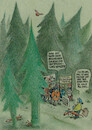 Cartoon: spaziergang (small) by Petra Kaster tagged corona,coronaleugner,impfgegner,spaziergänge,anticoronademos,coronademos,afd,rechtsextreme,coroanadiktatur,wald,waldspaziergang