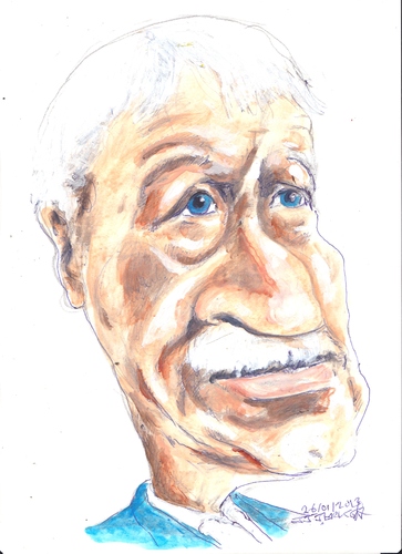 Cartoon: Mick from Dublin (medium) by jjjerk tagged mick,cartoon,caricature,irish,ireland,blue,mustache,portrait